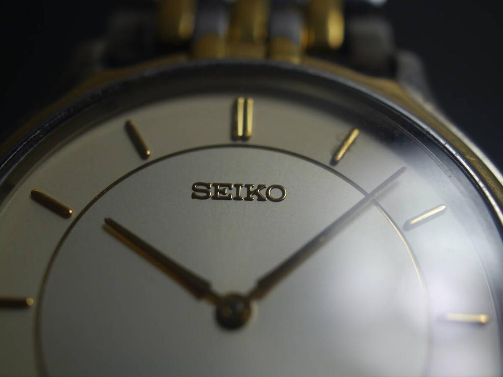 Seiko Dolce Quartz Original Model Working Condition 2-Hand Watch, Strap, 5E30-6A50, Men's Watch, AE613,