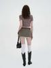 Vivora Cationic Double Mini Skirt (Khaki)