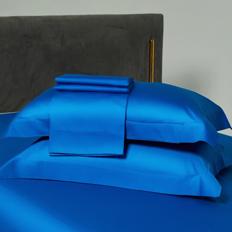 Premium Long-Staple Cotton Pillowcase Set - 100% Pure Cotton, Solid Color, 48x74cm (2-Pack)