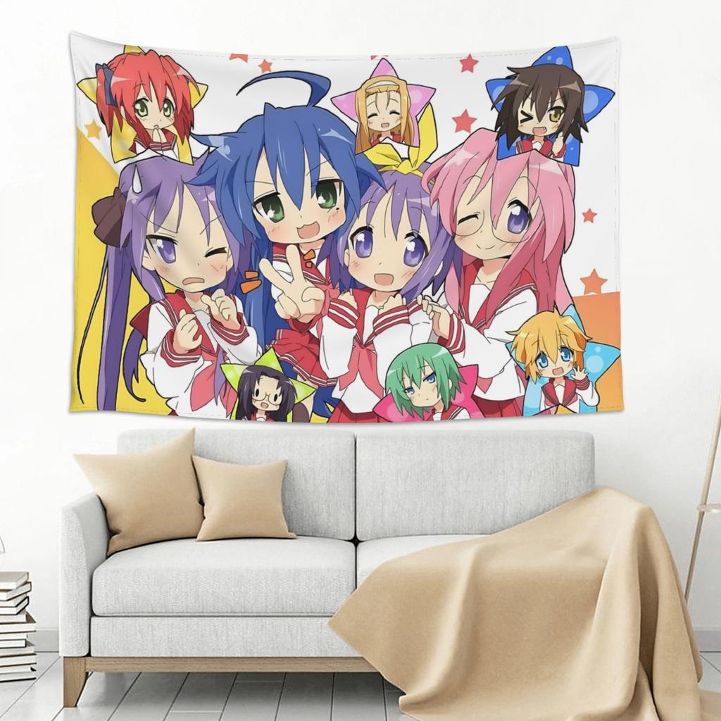 Colorful Anime Girl Tapestry Bedroom Decoration Wall Hanging Blanket Tapestry Cool Stuff For Room