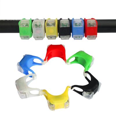 Luz Led para bicicleta, luz decorativa de advertencia de seguridad de silicona de sexta generación con doble ojo