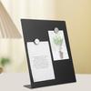 L-Shaped Metal Memo Board Magnetic Surface Desktop Display Stand For Notes Photos