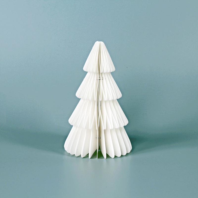 Origami Honeycomb Christmas Tree Tabletop Ornament for Home and Party Decor