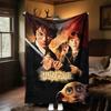 1pc Harry Potter Chamber of Secrets Dobby Outdoor Flannel Throw Blanket All Season Soft Warmth,Home Decor 1031234
