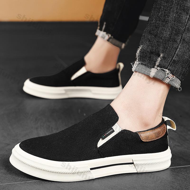 Fashion 2025 Summer New Mesh Breathable Fashion Trend Casual Canvas Single Shoes for Men  Comfortable Versatile Low Top Slip on Sneakers