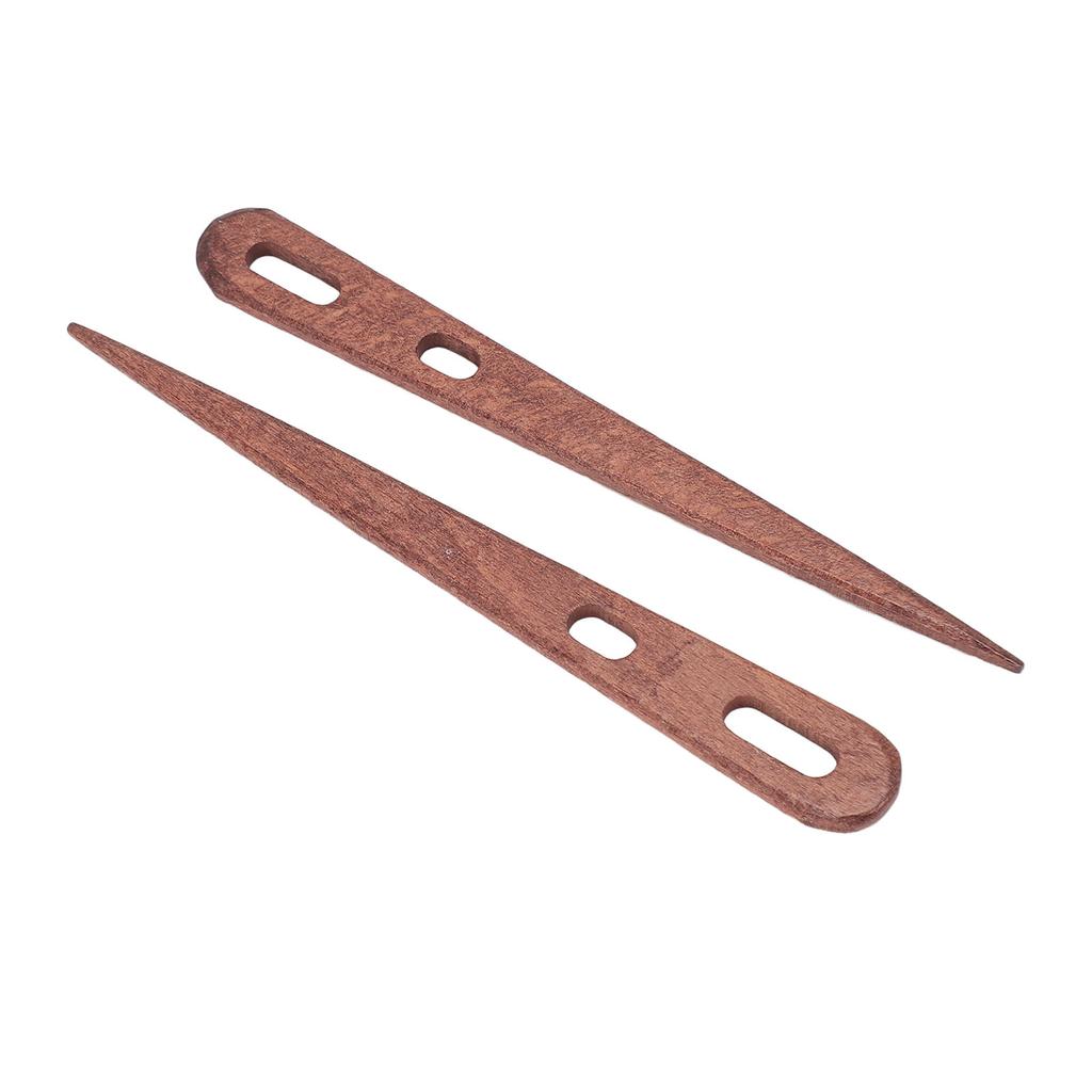 2 ks dřevěná pletací jehla na háčkování 2 pletací jehlice s velkým okem pro koberec deku šálu