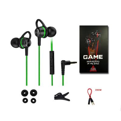 G26 Wired 3.5mm Plug In-ear Gaming Headset With Microphone For Mobile Phone Computer