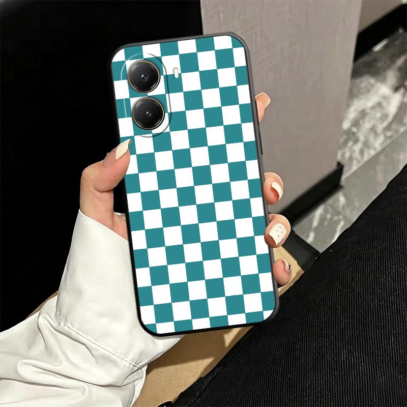 Retro Classic Chess Board Grid Soft Phone Case for Xiaomi Poco X5 X6 X7 X8 Pro Max X3 F7 F8 Ultra M8 M7 M6 M5 Redmi 15 15C 14C 1