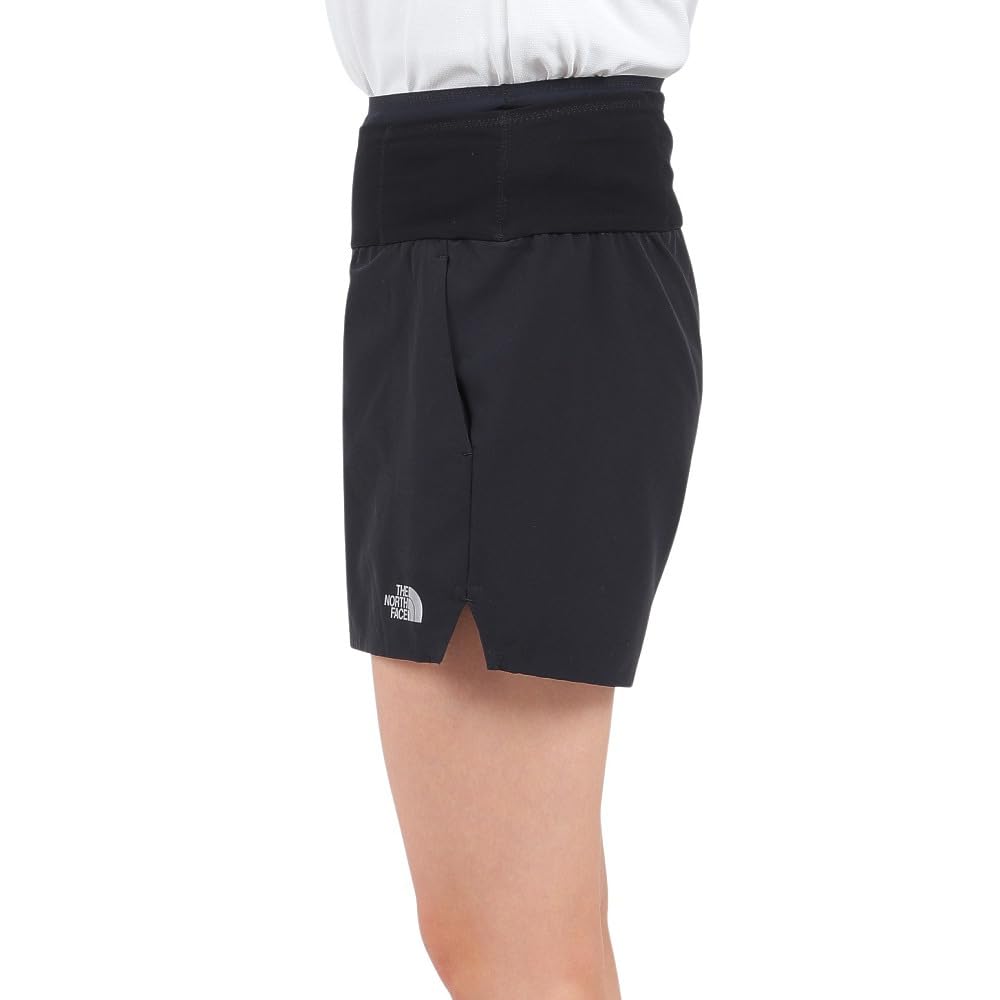 North Enduris Racing Shorts Water Repellent Stretch Lightweight Running Black L [The Face] Women's