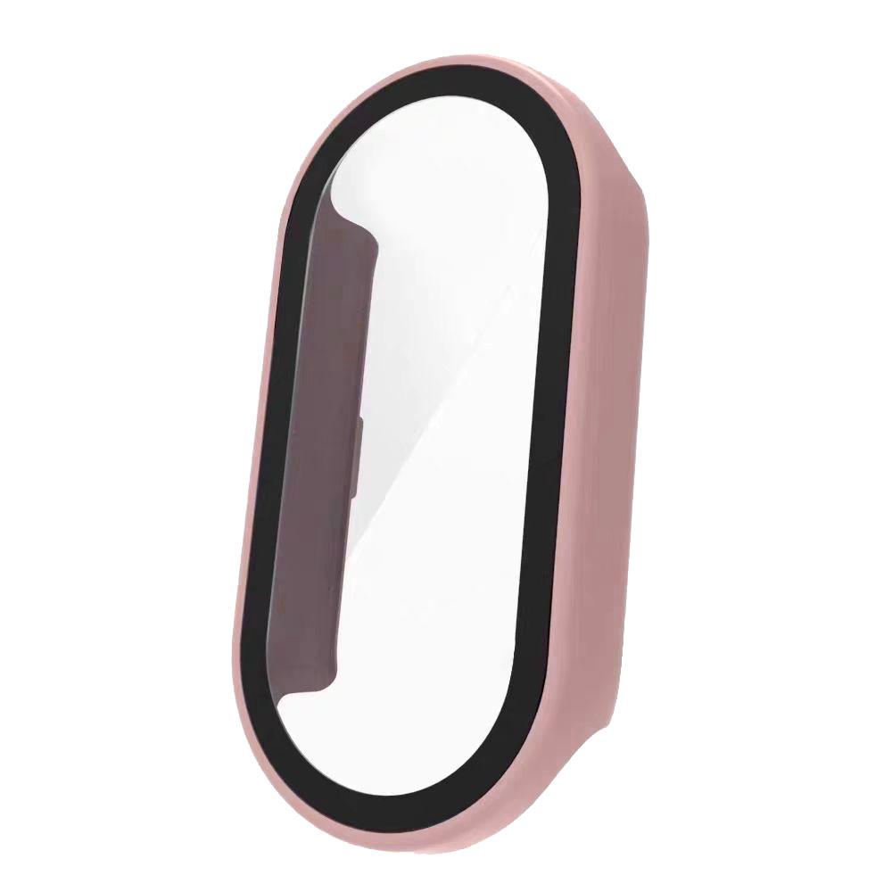 

Защитный чехол с полной защитой для Xiaomi Band 9, интегрированный ПК + закаленное стекло, защита от падений Integrated Protective Case Film for M9 вишневый розовый