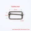 Stainless Steel Adjustable D-Ring Buckle - Copper Three-Speed Wire Pull Design
