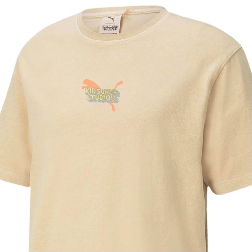Puma X KS Short Sleeve T-Shirt Men Tops Peach 598465-12