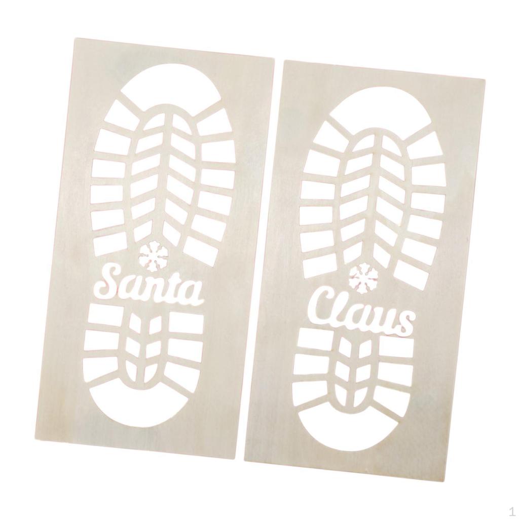 Christmas Santa Claus Painting Stencil, Creative Hollow Out Boots
