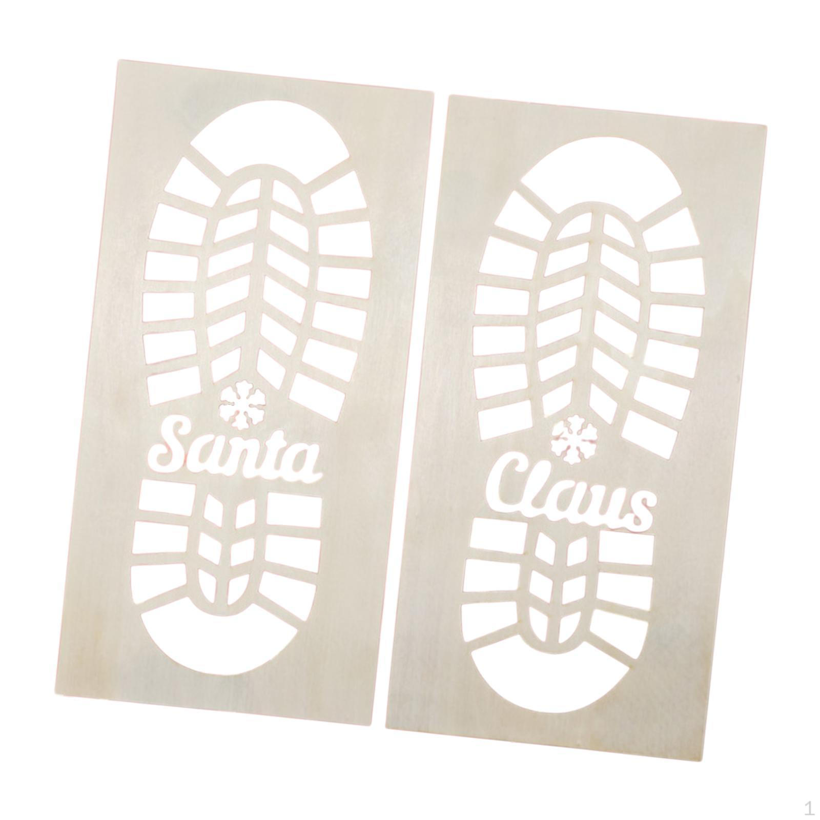 

Рождественский трафарет для рисования Санта-Клауса, креативные полые ботинки Snowflake