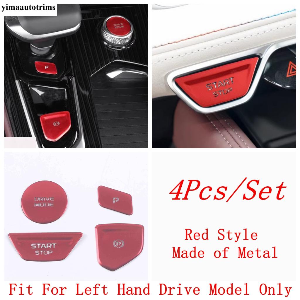 Start Stop Button Sequ / Auto P Gear Shift Panel Stickers Cover Trim Red Accessories For Geely Monjaro Kx11 Manjaro 2024