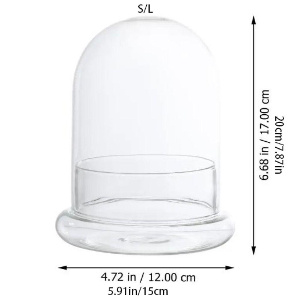 Fresh-keeping Micro Landscape Bottle Dust-proof Transparent Glass Cover  Bedroom