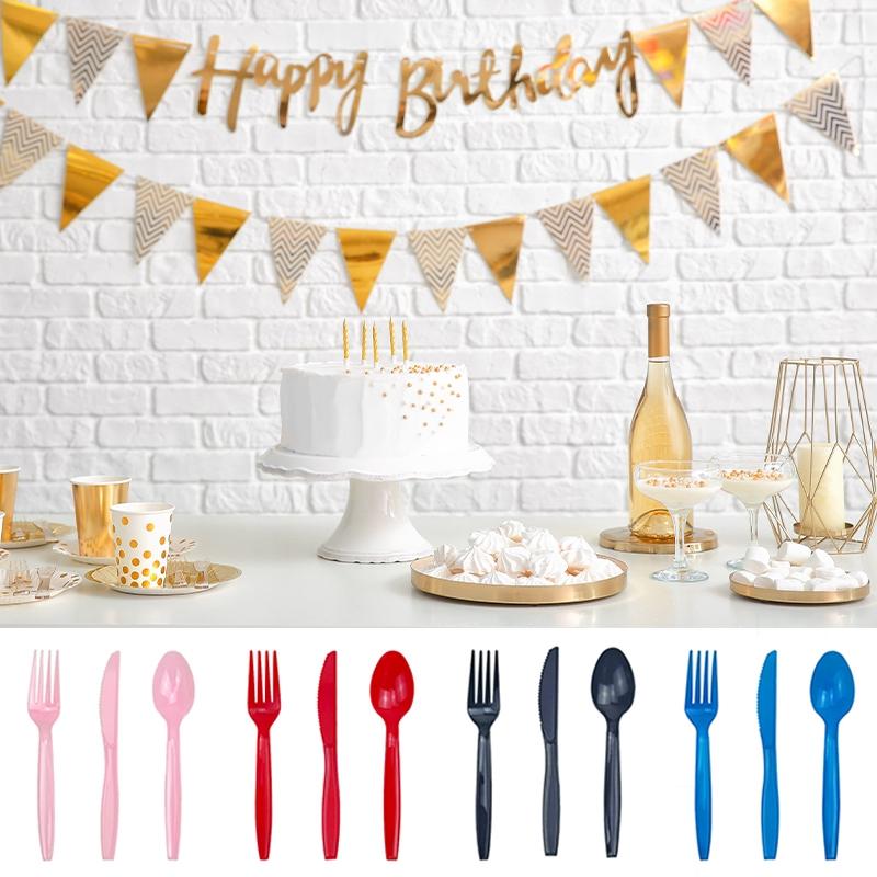 10pc/set Disposable Tableware Solid Color Paper Cup Paper Dining PlateWedding Happy Birthday Decor Baby Shower Party Supplies