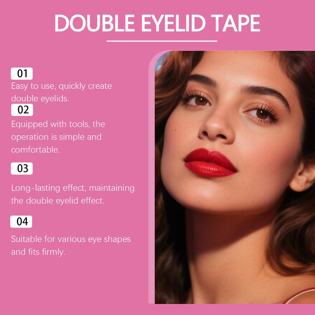Double Eyelid Stickers Are Firm And Natural. The Eyelid Lifting Strips Clearly Outline The Eye And Create Double Eyelids That Fit The Eye Shape.
