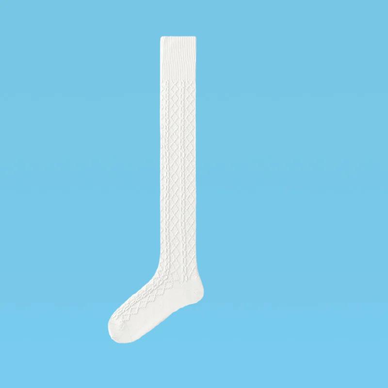 Autumn and Winter Socks: Women's Twisted Calf Socks, Solid-colored Over-the-knee Socks, Versatile Socks