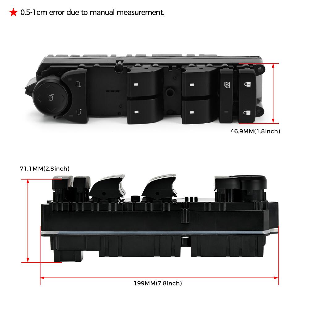Driver Side Power Window Switch 20877335 For 2007-2013 Chevrolet Avalanche