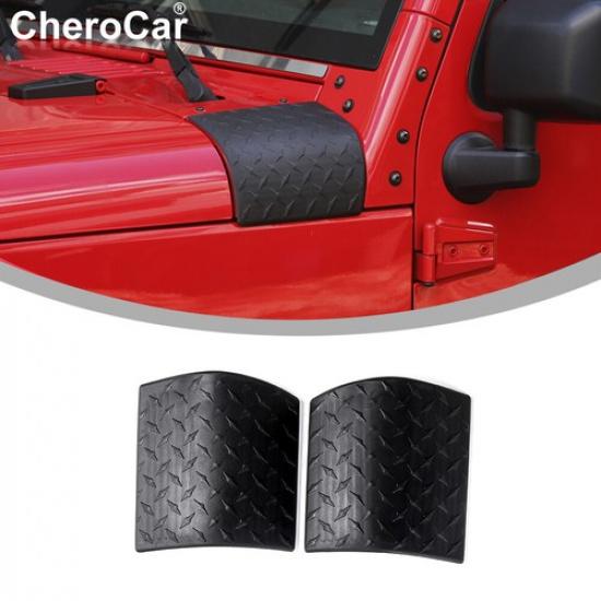 Für 2007-2017 Jeep Wrangler JK Seitenhaube Karosserieschutz Haubenschutz Verkleidung Zubehör