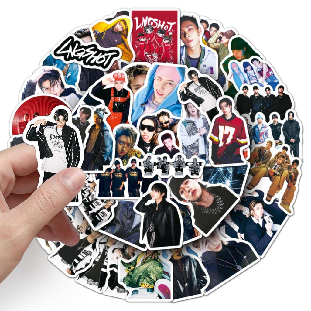 50 Longshot Korean Star Boy Group Waterproof DIY Stickers for Guitar & Notebook