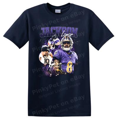 Lamar Jackson T-Shirt Baltimore Ravens Footballspieler Porträt T-Shirt