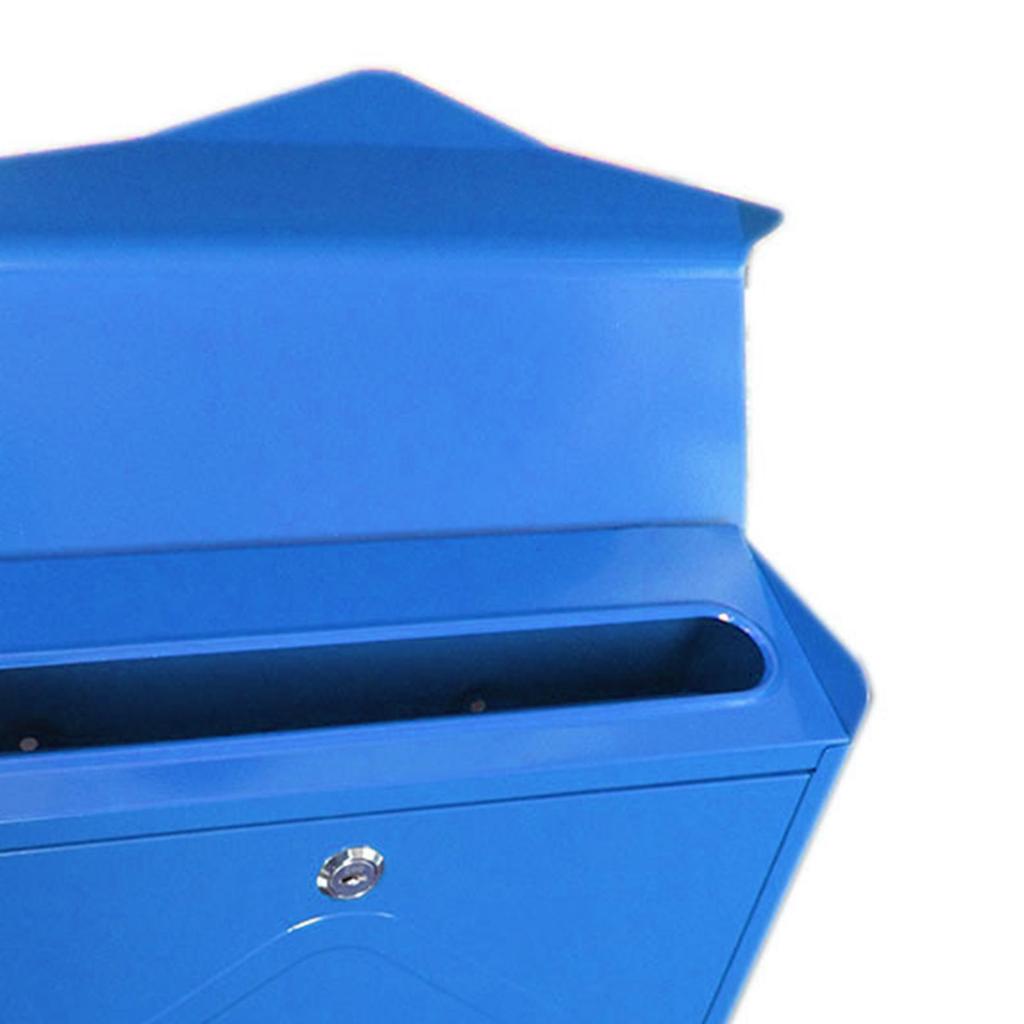 Outdoor Wall Mounted Mailbox Lockable Mail Letter Post Secure Box Postbox