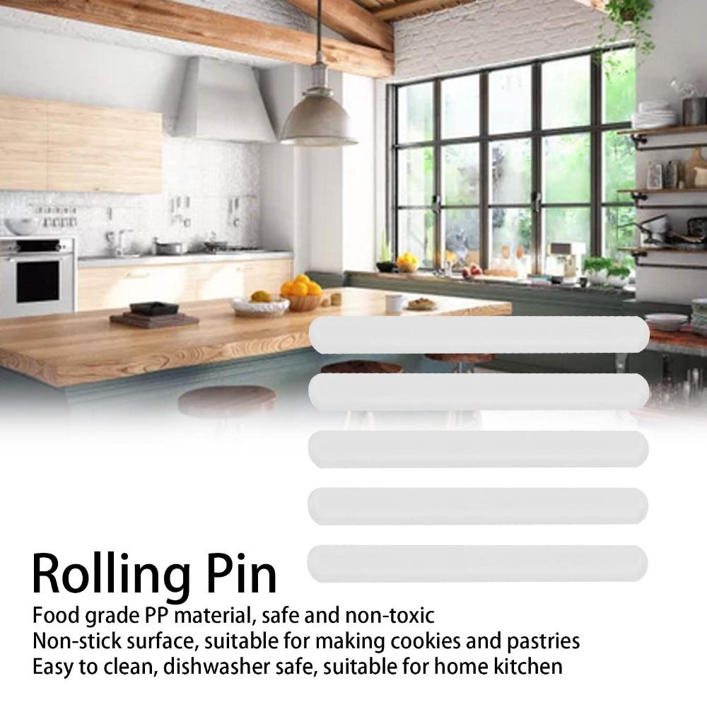 5pcs Solid Dough Roller Non-Stick Nonstick Dough Roller Easy Clean Fondant Rolling Pin Bakery