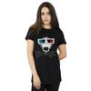 Disney Womens/Ladies Nightmare Before Christmas Jack Skellington 3D Glasses Cotton Boyfriend T-Shirt