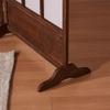 Retro Solid Wood Folding Screen Divider for Living Room and Bedroom