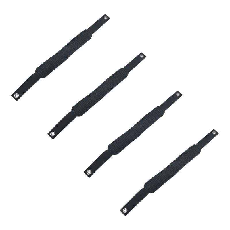 

4 Pieces Resilient Nylon Vehicle Seat Handles Perfect For Outdoor Activities And Daily Commutes чорний