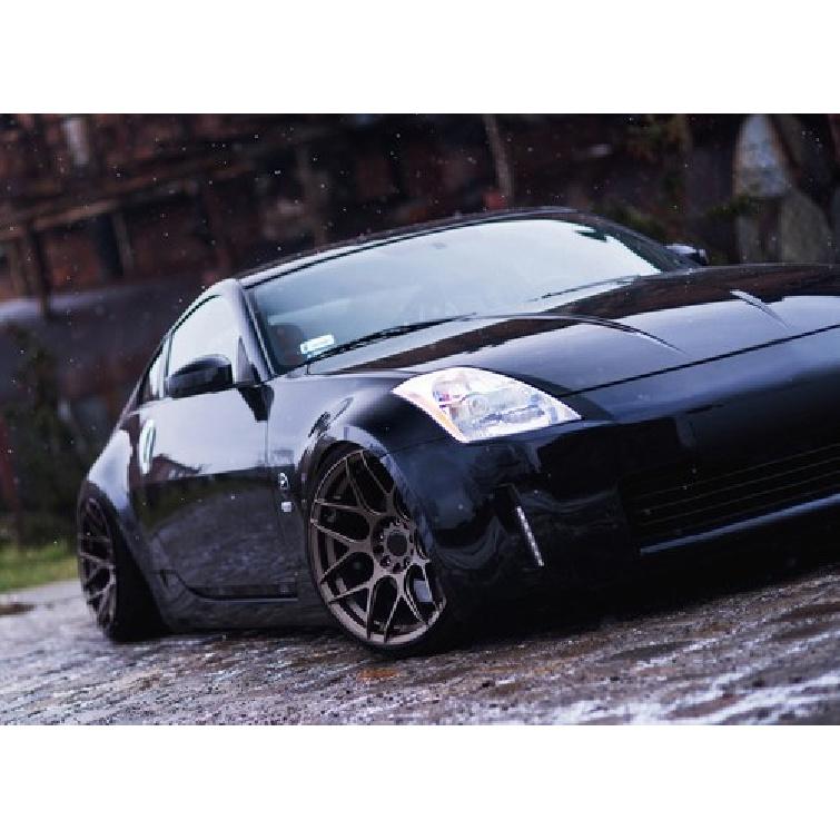 JDM Clear Fender Side Marker Housings W/ Adapters, Wiring  For Nissan 350Z Z33