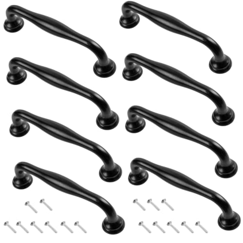 Quikaboo Door Knobs, European Style Handles, Cabinet Handles, Architectural Hardware Knobs, Antique Style Drawer Knobs, Cupboard Knobs (Set of 8)