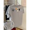 Cartoons Cats Prints T-Shirts Summer Womens Cotton T Shirts Basic O-Neck Oversized Short Sleeve Tops Casual Street Woman Clothes