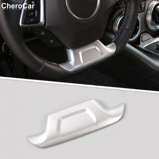Interior Steering Wheel Lower Cover Trim Accessories For 17+ Chevy Camaro Silver