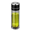 MINGHUI 350ml Double-Layer Tea Infuser Glass Bottle with One-Touch Lid
