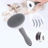 Dog Brush Cat Comb Pet Self Cleaning Hair Remover Brush For Dogs Cats Puppy Kitten Grooming Tools Dog Dematting Comb