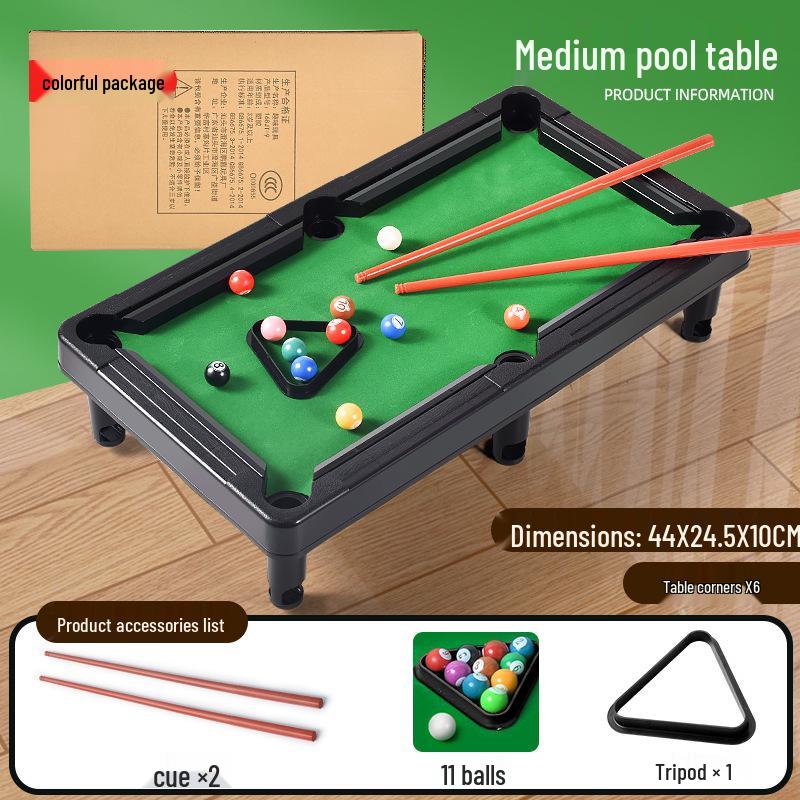 Mini Snooker Billiard Table Toy for Kids - Indoor Educational Parent-Child Sports Game