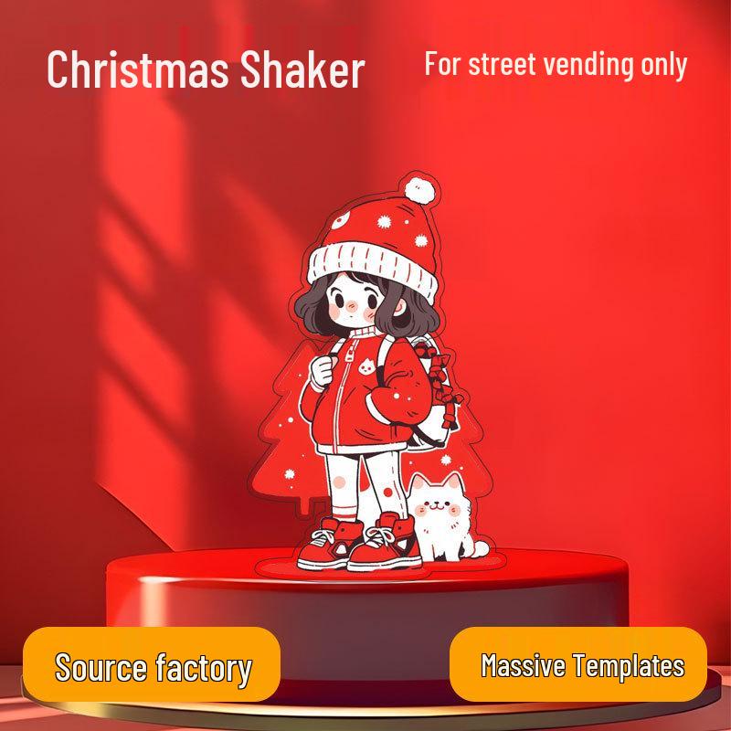 

Рождественская елка DIY фото трясущееся украшение - Красный и зеленый