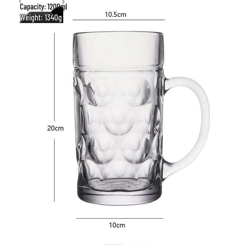 

Шанки 1200 мл стеклянная пивная кружка с ручкой