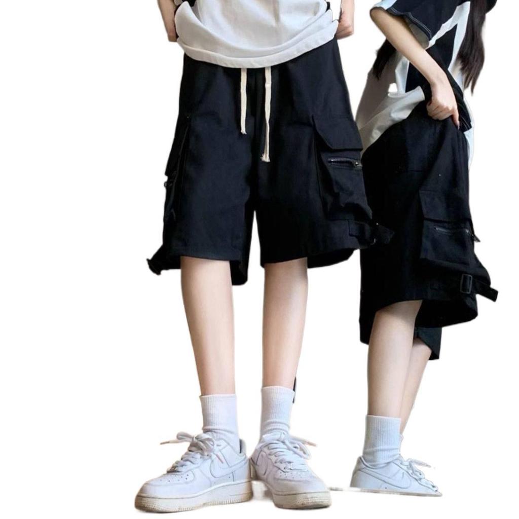 Unisex Summer Hip-Hop Casual Workwear Shorts - Loose Fit and Versatile