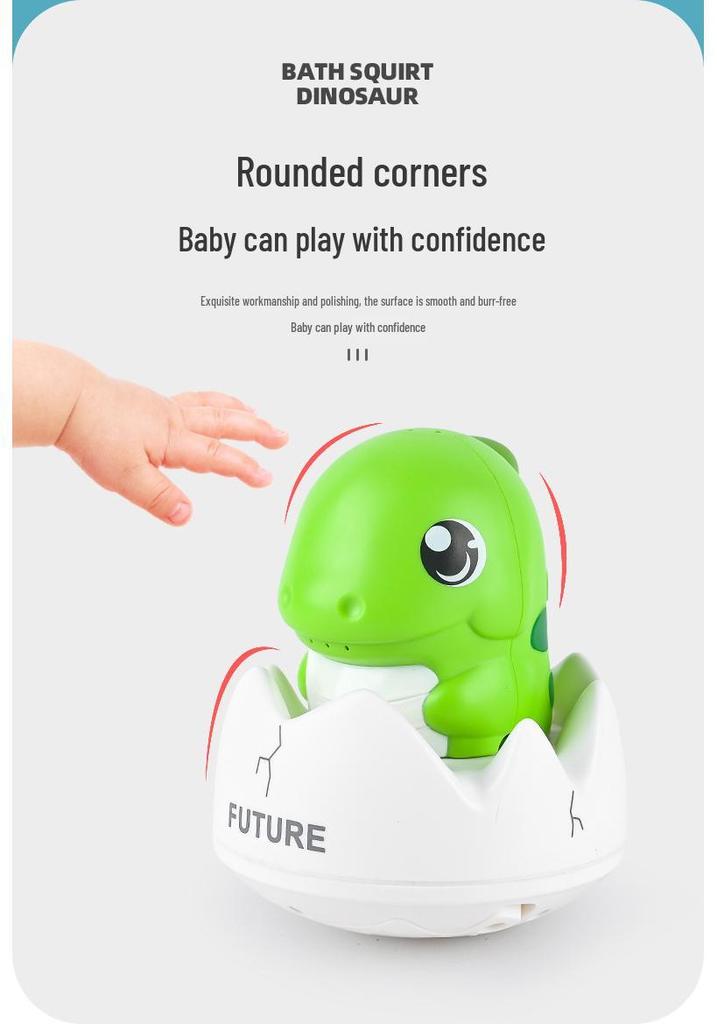 Electric Dinosaur Egg Bath Toy with Lights & Music