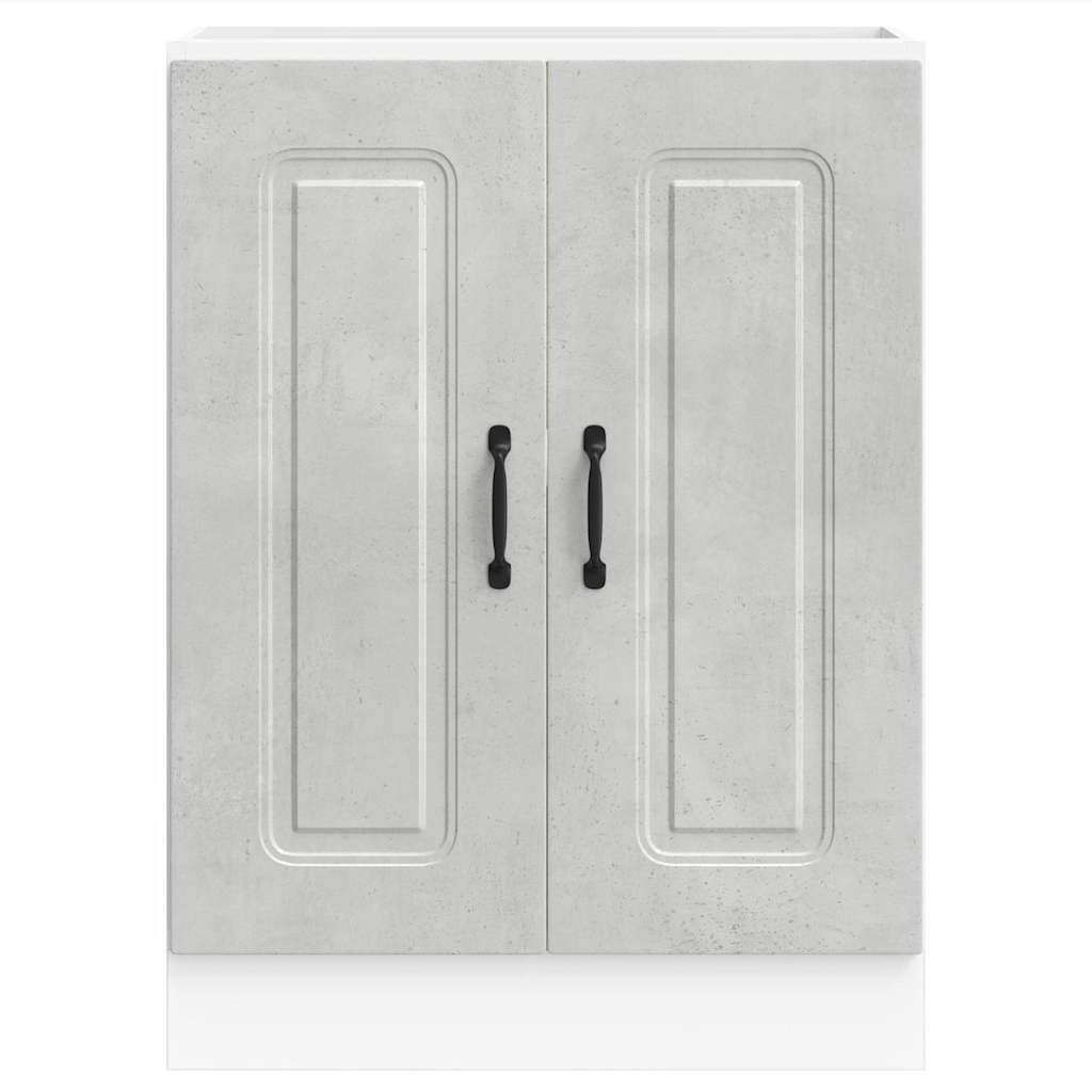 Vidaxl Sink Cabinet, Kalmar, Concrete Gray, 60X46X81.5 Cm