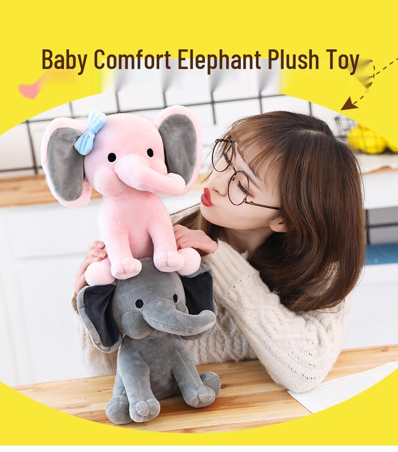 Soft Elephant Plush Toy - Baby Sleep Companion Pillow & Children's Birthday Gift