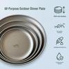 Edelstahl Titan Outdoor Picknick Tablett - Kreative Obstsalatschale & Geschirrgericht.