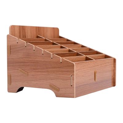 Storage Rack for 14 Devices Easy for and Other Smartphone/Device - Assembly, Wooden, Office, School, Classroom, Tutoring, Uses.