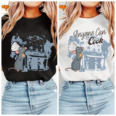 Collection Ratatouille Chef Hat T Shirt Vintage Unisexs Unisex Cotton Tee Short Sleeve ONeck Casual Trendy Oversized Tops