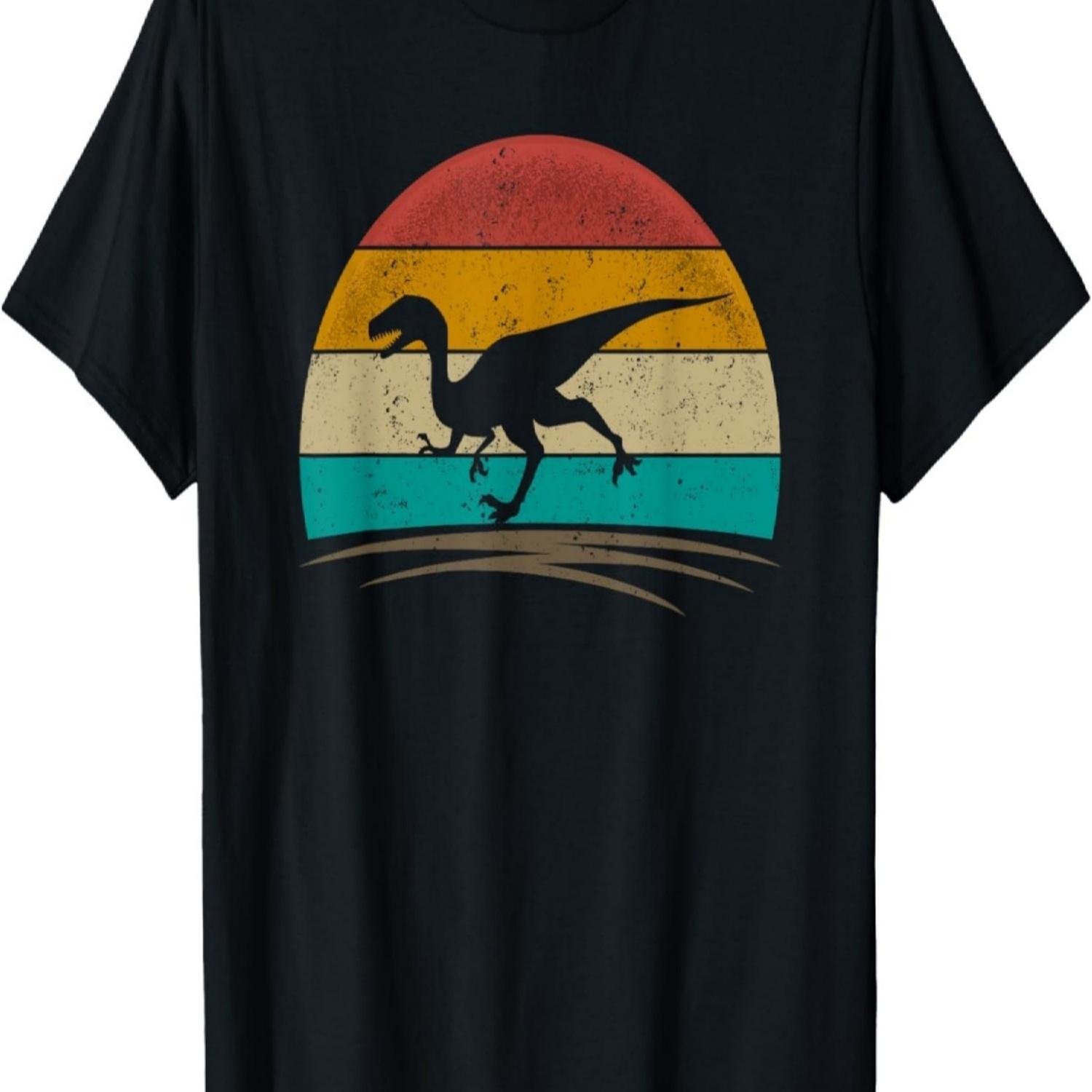 

Velociraptor Retro Vintage 70s Distressed Men Women T-Shirt XXXXXL чорний