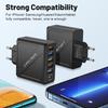 3.1A 5-Port USB Charger with European, American, British, and Korean Plugs for Mobile Phones